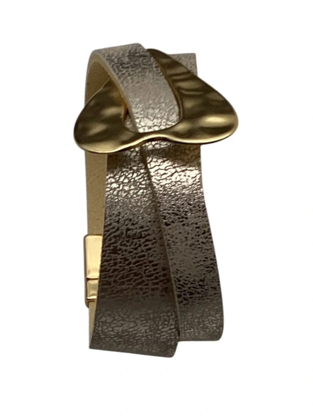 Shiny Luxe City Embrace Gold Double Strand Magnetic Bracelet (NWT)